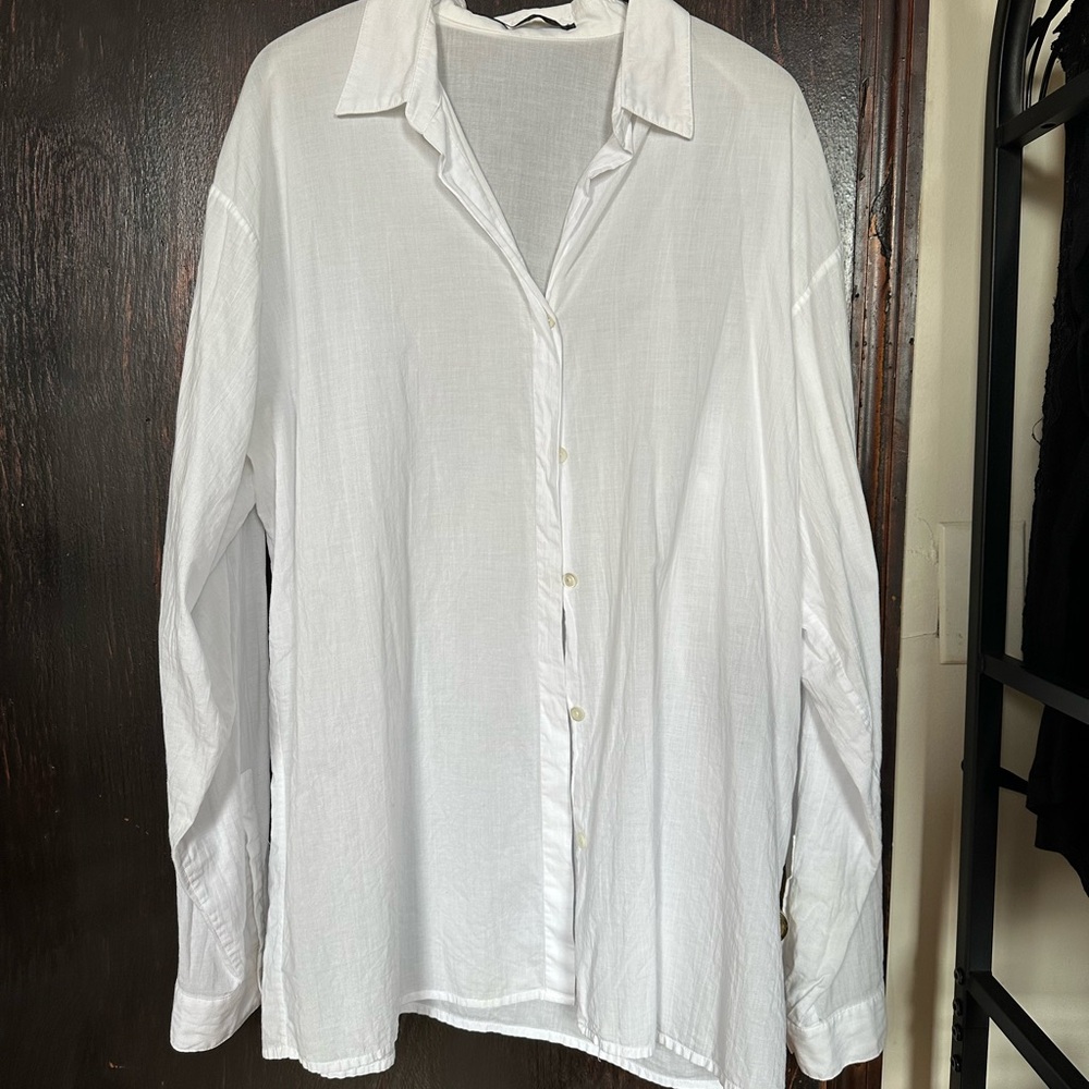 HAIDER ACKERMANN Classic White Button down Shirt